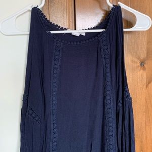 Navy bohemian top